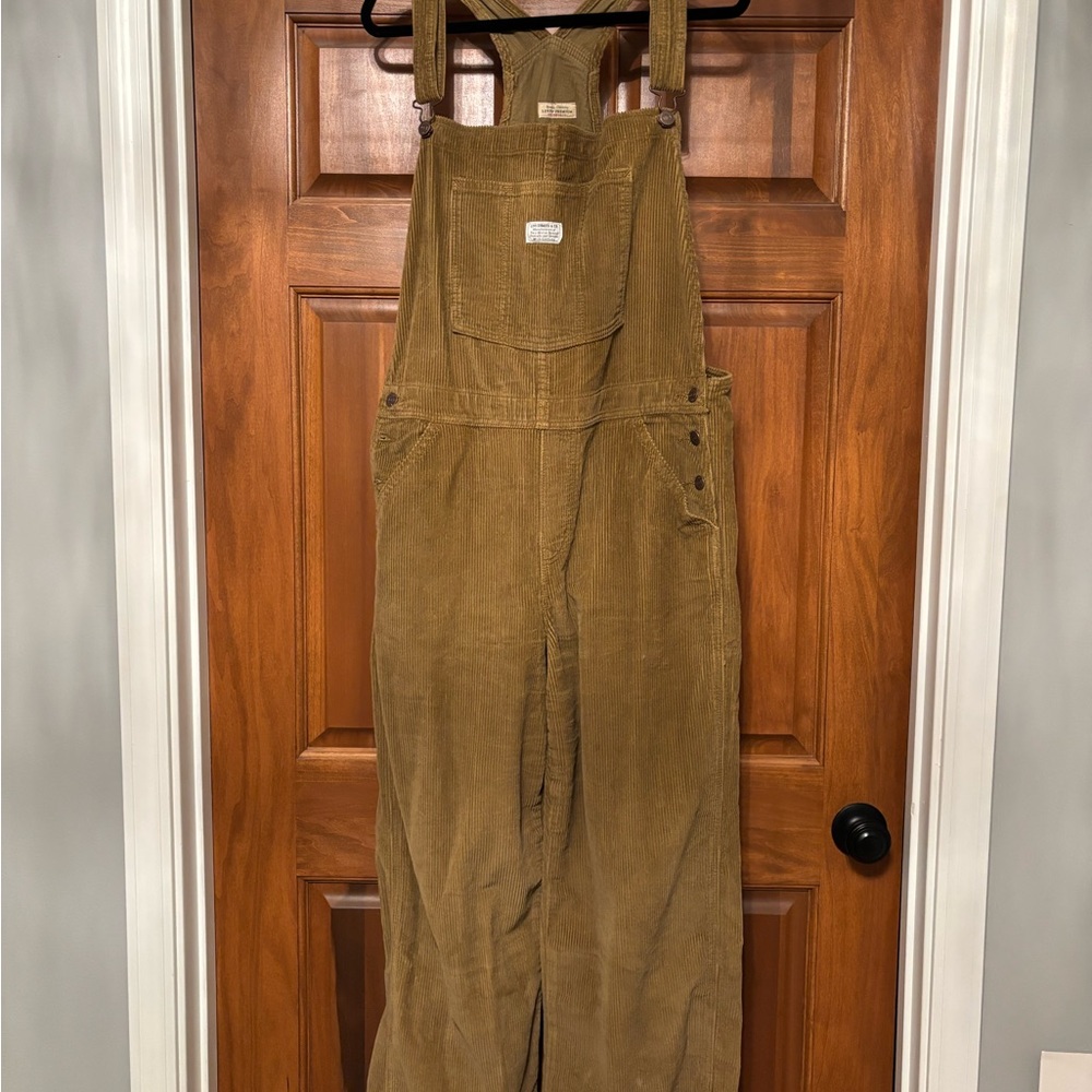 Levi's Ermine Tan Corduroy Baggy Overalls